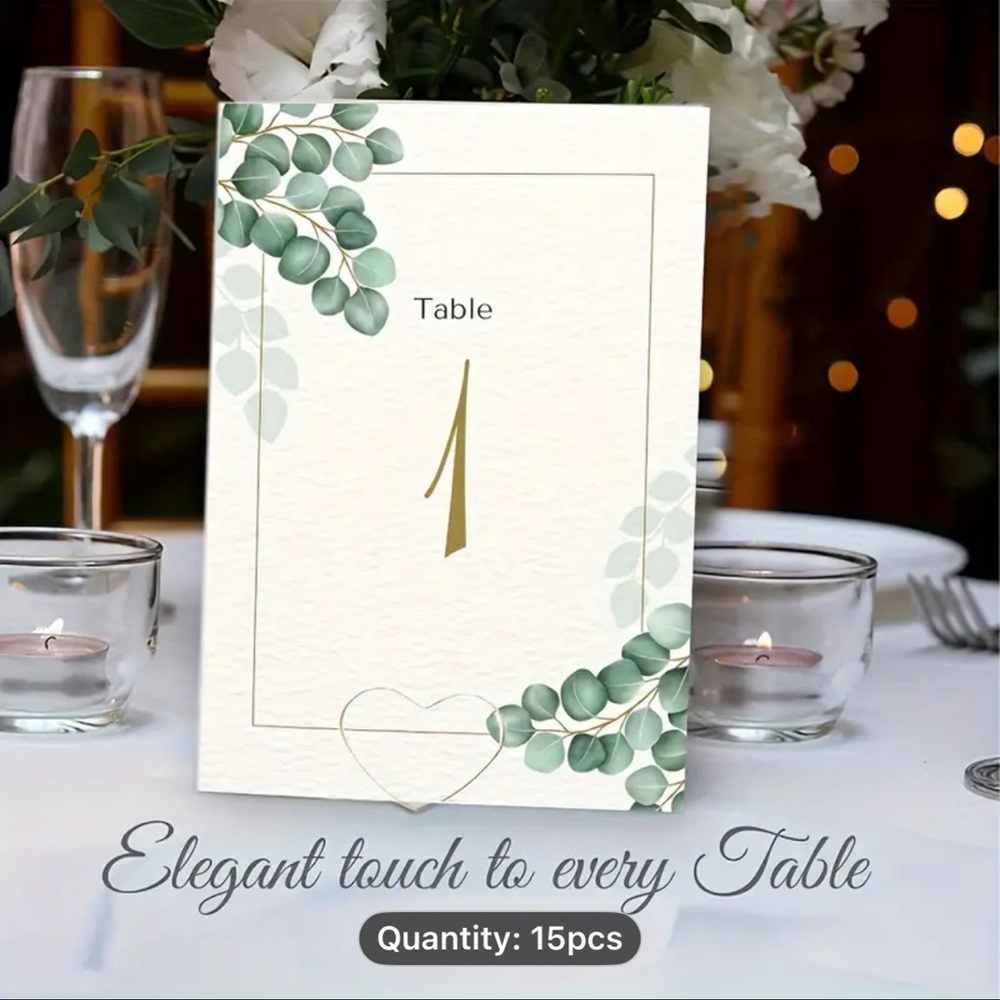 Gold Card Holder Set of 15